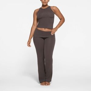 SKIMS Dark Brown Flared Leggings